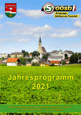 Jahresprogramm 2021