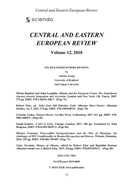 Central and Eastern European Review