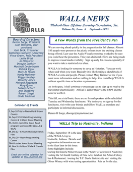 WALLA 2015 September Newsletter.Pub