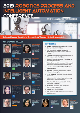 2019 Robotics Process and Intelligent Automation Conference