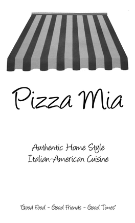 Authentic Home Style Italian-American Cuisine