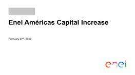 Capital Increase Presentation