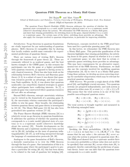 Arxiv:1909.06771V2 [Quant-Ph] 19 Sep 2019