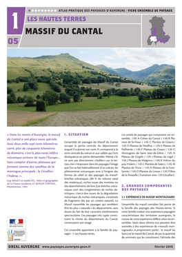 Fiche Imprimable 1.05-Massif Du Cantal