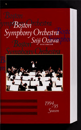 Boston Symphony Orchestra Concert Programs, Season 114, 1994-1995