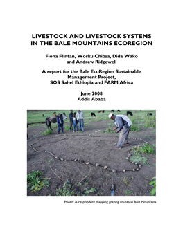 Livestock and Livestock Systems in the Bale Mountains Ecoregion
