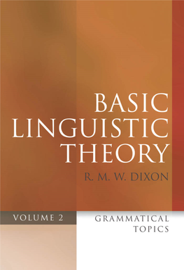 Basic Linguistic Theory, 2