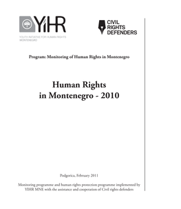 Human Rights in Montenegro