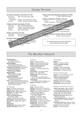 The Benefice Network Sunday Services