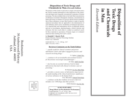 Disposition of T Oxic Drugs and Chemicals