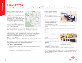 Milan Metrofacilities International Networkserviceprovidersand75+Cloudproviders