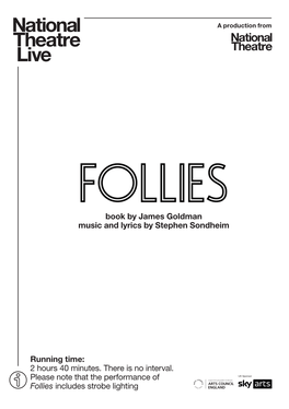 National Theatre Live Screening of Follies