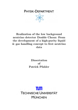 Realization of the Low Background Neutrino Detector Double Chooz: from the Development of a High-Purity Liquid & Gas Handling Concept to ﬁrst Neutrino Data