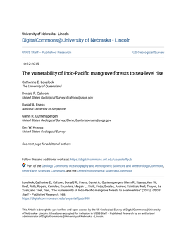 The Vulnerability of Indo-Pacific Mangrove Forests to Sea-Level Rise