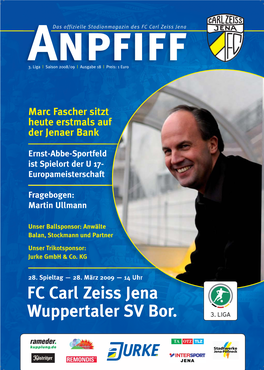 FC Carl Zeiss Jena Wuppertaler SV Bor