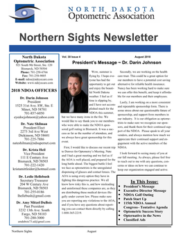 Northern Sights Newsletter