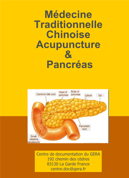 Médecine Traditionnelle Chinoise Acupuncture & Pancréas