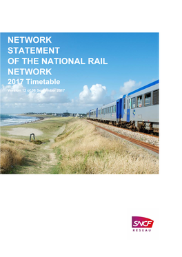 NETWORK STATEMENT of the NATIONAL RAIL NETWORK 2017 Timetable Version 12 of 08 September 2017