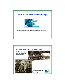 Natural Gas Vehicle Technology
