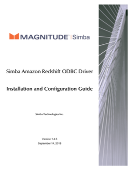 Simba Amazon Redshift ODBC Driver