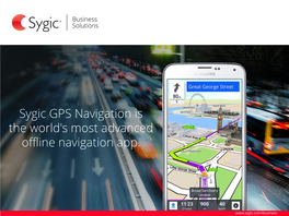 Sygic GPS Navigation Is the World's Most Advanced Offline Navigation App