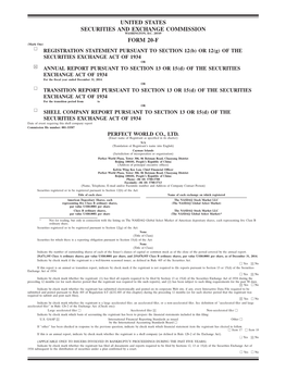 United States Securities and Exchange Commission Form