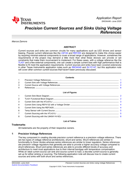 Precision Current Sources and Sinks Using Voltage References