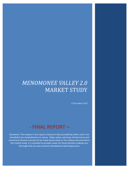 Menomonee Valley 2.0 Market Study