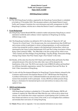 Islands District Council Traffic and Transport Committee Paper T&TC