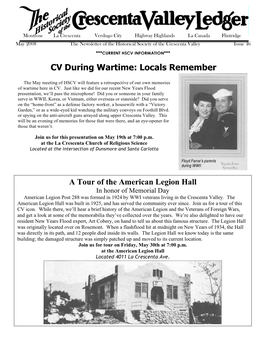 CV During Wartime: Locals Remember