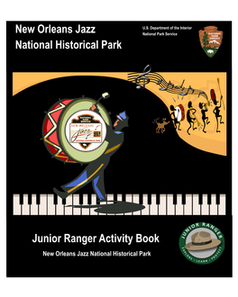 New Orleans Jazz National Historical Park Junior Ranger Activity Book