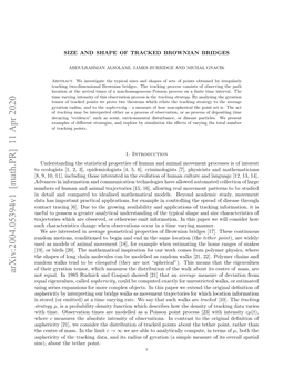 Arxiv:2004.05394V1 [Math.PR] 11 Apr 2020 Not Equal