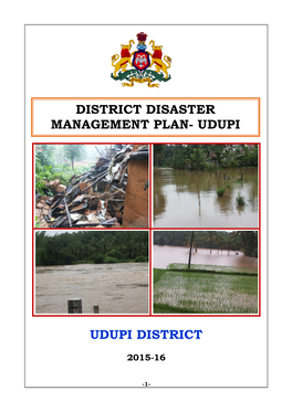 District Disaster Management Plan- Udupi