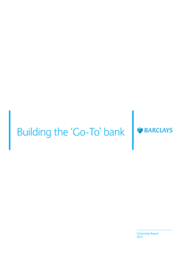 Building the 'Go-To' Bank