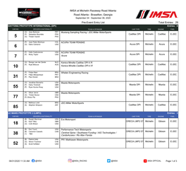 IMSA at Michelin Raceway Road Atlanta Road Atlanta