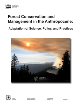 Forest Conservation and Management in the Anthropocene