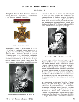 Danish Victoria Cross Recipients