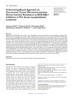 A Screening-Based Approach to Circumvent Tumor Microenvironment