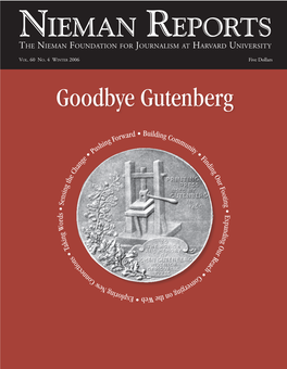 Goodbye Gutenberg NIEMAN REPORTS