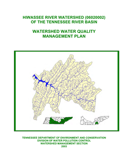 Hiwassee River Watershed (06020002) of the Tennessee River Basin