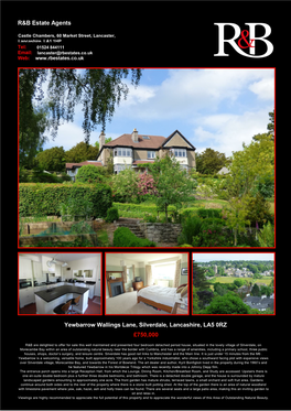 Yewbarrow Wallings Lane, Silverdale, Lancashire, LA5 0RZ £750,000