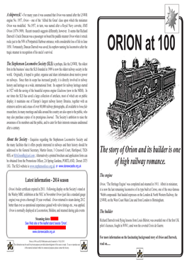 Orion 100 Current Edition.Indd