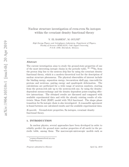 Arxiv:1904.10318V1 [Nucl-Th] 20 Apr 2019 Ucinltheory