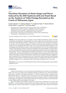 Nearshore Dynamics of Storm Surges and Waves Induced by the 2018