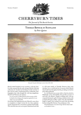 CHERRYBURN TIMES the Journal of the Bewick Society