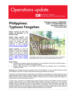Philippines: Typhoon Fengshen
