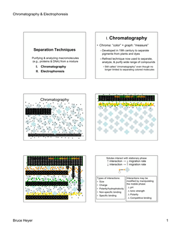 I. Chromatography