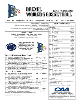 Drexel Women's Basketball