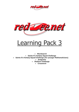Learning Pack 3