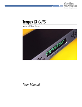 Tempus LX GPS Network Time Server